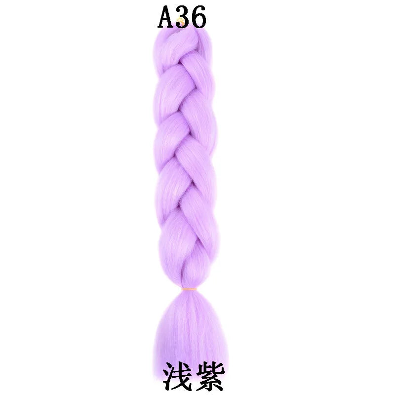 100g 24inch Jumbo Braiding Hair Synthetic Braiding Hair Braid in Hair Extensions Braids Hair for Twist for Daily Cosplay