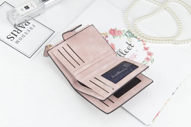 Luxur Leather Women's Wallet Large-capacity Multi-card Slots Slim Coin Pocket Purse Cards Holders Wallet for Woman