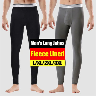 Men's Thermal Underwear Pants Winter Thick Fleece Lined | SAMAG