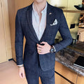 Men's Slim Fit Business Suit High Quality Boutique Fashion Two-Piece Set Handsome Trend Banquet Four Seasons Trousers Included