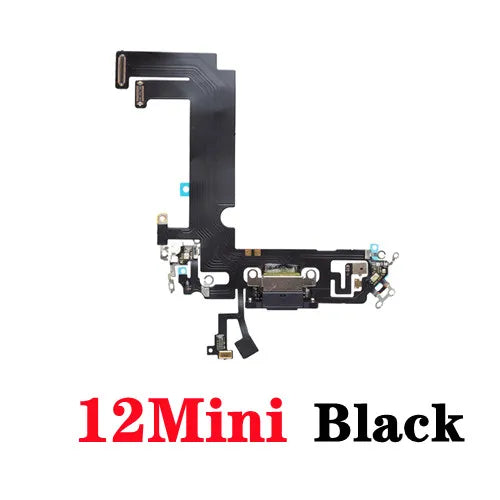 1pcs Charging Port Flex Cable For iPhone 14 11 12 13 Pro Max SE2 USB Charger Dock Connector With Microphone  Ribbon Repair