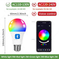 15W 18W E27 Tuya Bluetooth Smart Bulb lamps 110V 220V Led RGBCW Light APP Control Timing Smart Life APP Adjust Music Rhythm