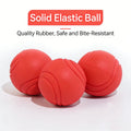 Indestructible Dog Chew Toy Solid Rubber Bouncy Ball for Teeth Grinding Interactive Outdoor Throwing & Fetch Training Pet Ball