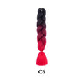 Tereshar 1Pcs 24inch 100g Synthetic Braiding Hair Extensions Jumbo Braiding Hair Twist Crochet Braids Hair for Women