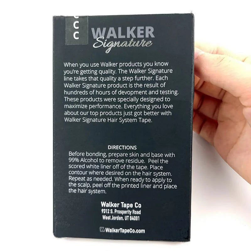 36pcs/lot Walker signature tape Hair Tape Adhesive Double Side Medical US Walker Tape For Lace Wigs Toupees walker tape