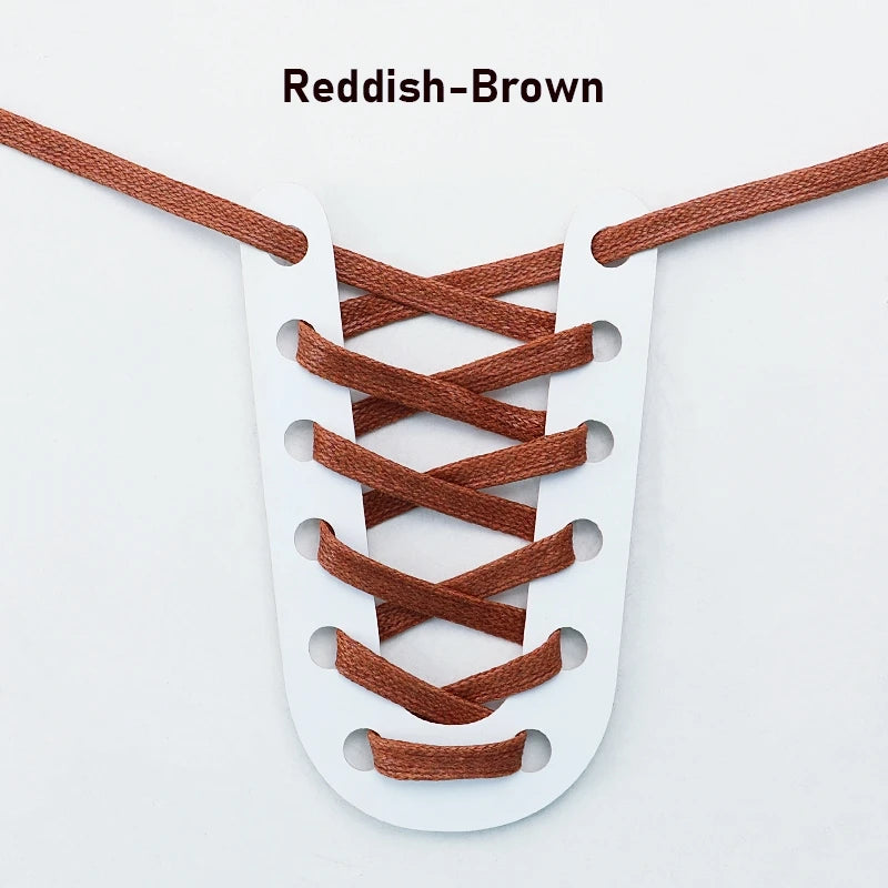 Waxed Waterproof Leather Shoelace Flat Shoelaces 6mm Width Boots Oxford Shoe Laces Shoe Accessorie 60/80/100/120/140/180cm 1Pair