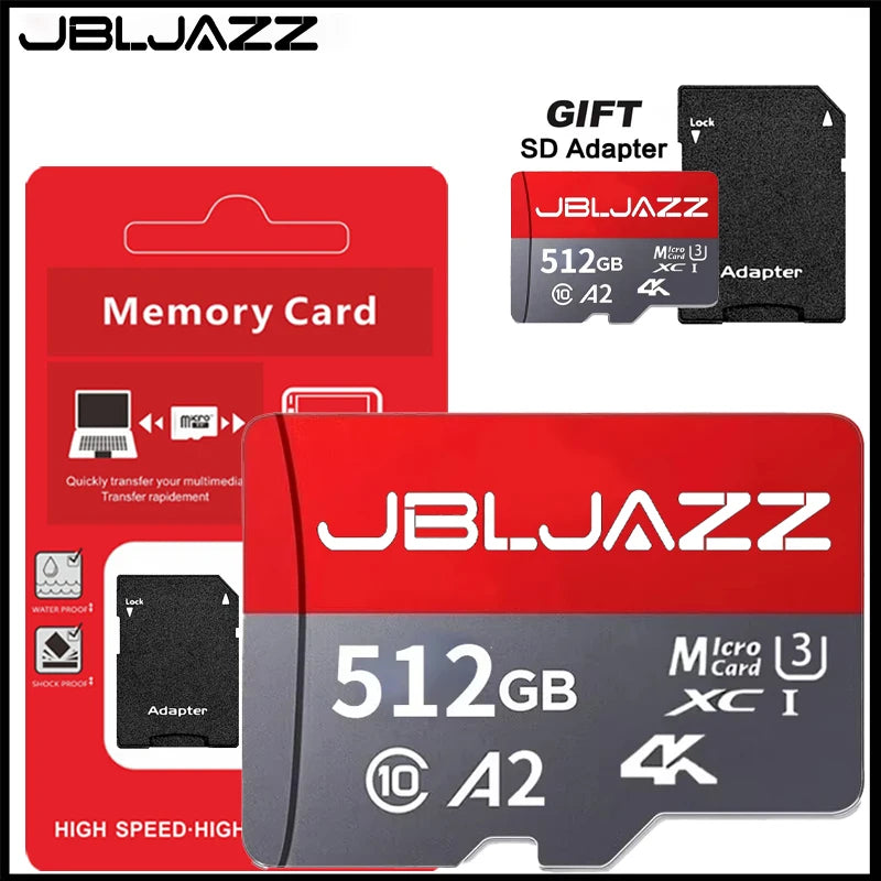 High-Speed Memory Card A2 U3 4K Micro TF SD Card 64GB 128GB 256GB 512GB C10 for UAV Phone Nintendo Switch