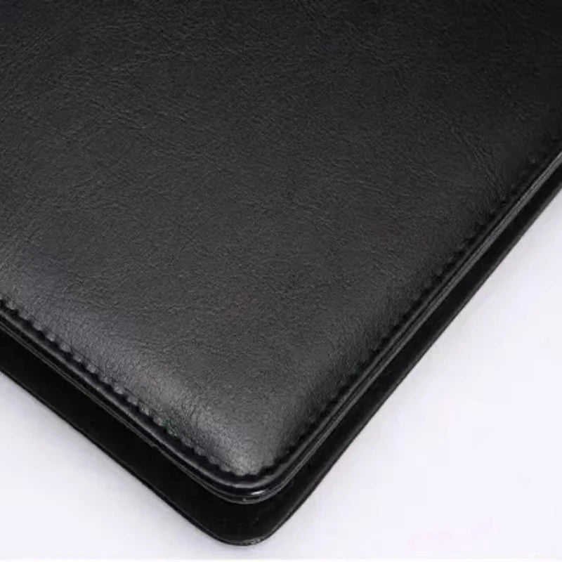 2026 A4 PU Leather Business Padfolio Organizer Case Vintage Binder Business Manager Document Pads Office File Folder