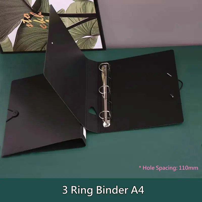 Office Supplies 2/3/4-Ring Binder A4 Folder For Documents Paper File Organizer A4 Binder Folder