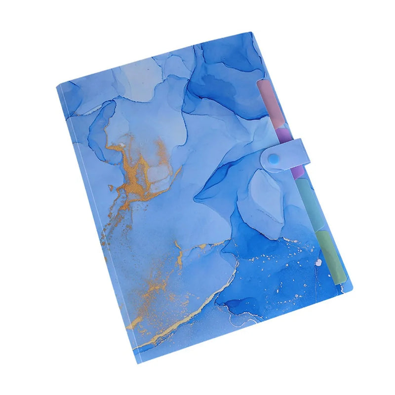 Multi Layered Document File Folder Paintings Collection Book Archives Bag Binder Contract Clamp School Office Business Supplies