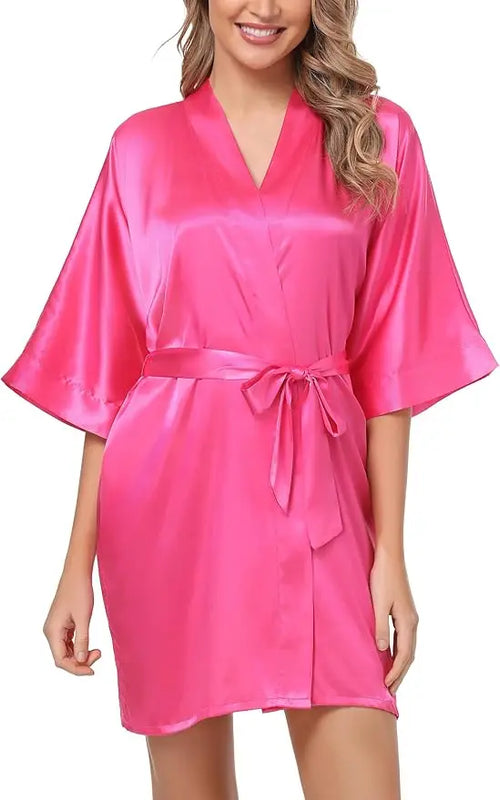 Nightgown Soft Bathrobe Short Women's Lounge Bride | SAMAG