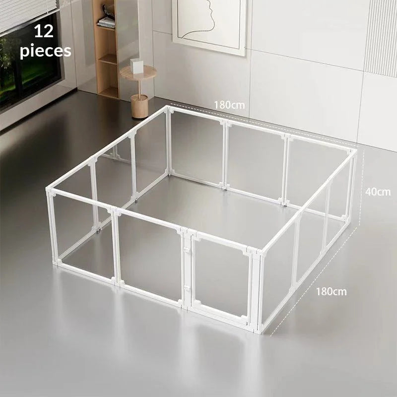 Acrylic Resin Dog Fence Nest House Rabbit Large Small Dog Cage for Pet Pens Indoor
