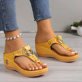 Women's Slippers 2024 Summer New Rome Wedges Causal Platform Beach Slippers Female Plus Size 43 Comfortable Ladies Slides