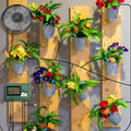 Solar Irrigation Equipment Greenhouse Irrigation Drip Irrigation Kit with 15M Hose for Potted Plants with Automatic Timer