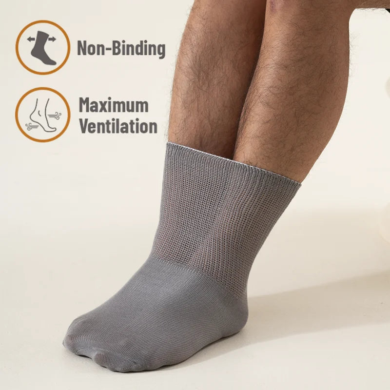 6Pairs Comfortable and Supportive Diabetic Socks for Men | SAMAG