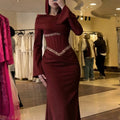 Contessa Custom Modest Mermaid Evening Dress Long Sleeve | SAMAG