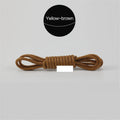 1Pair Waxed Cotton Round Shoe laces Coloured Leather Shoes lace Waterproof ShoeLaces Men Boots Shoelace Shoestring