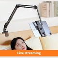 Tablet Holder for Bed with 90cm Metal Arm 360° Rotating Bed Tablet Mount Stand For iPad Stand 4.5~11 Inch Phone Tablet Bracket