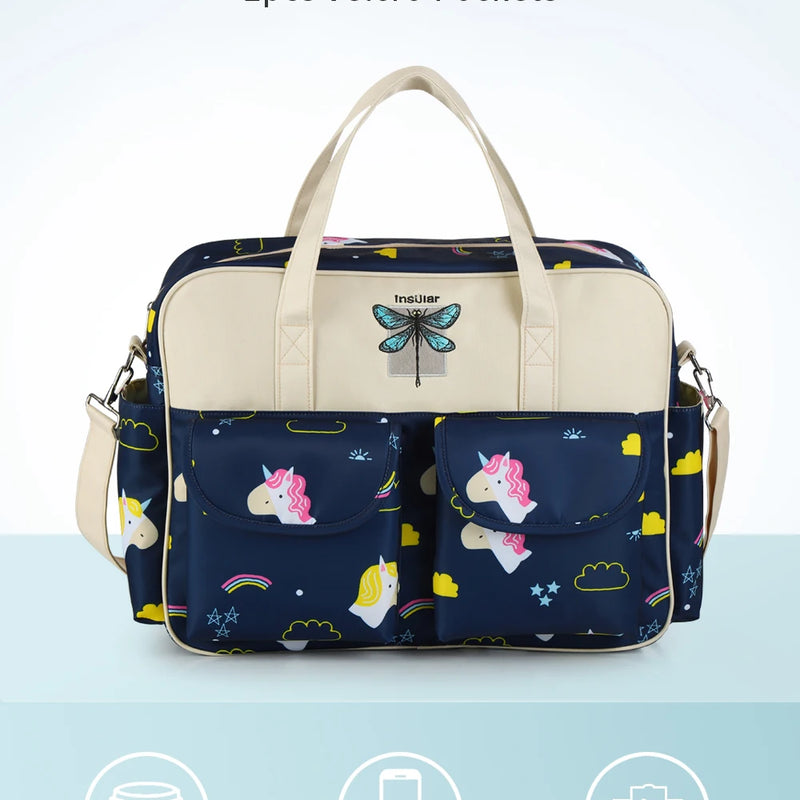 New Style Waterproof Diaper Bag Large Capacity Messenger Travel Bag Multifunctional Maternity Mother Baby Stroller Bags