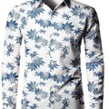 Men's Long Sleeves Shirt Tops Polka Dot Lapel Clothing | SAMAG