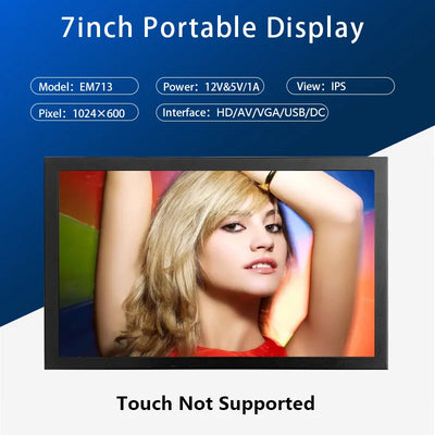EM713 Mini 7 Inch Industrial Screen HD 1024x600 | SAMAG