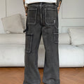 Liys Retro Black Fashion Work Jeans Men Casual | SAMAG