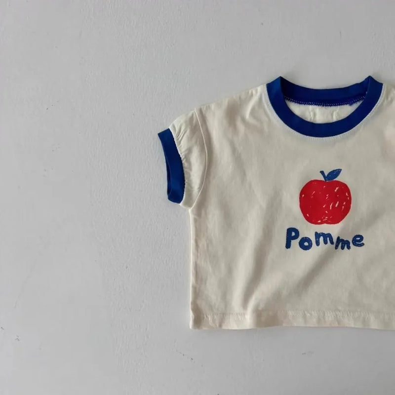 TZ24034 Summer Baby Boy and Girl Thin Cotton Cute Apple | SAMAG