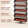 Built-in Height Adjustable Shoe Cabinet Closet Space Saving 360° Rotating Shoe Rack, Multi-layer Shoe Holder Storage Organizer