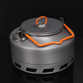 Camping Portable Kettle Teapot Coffee Pot 1L/1.5L Heat Gathering Ring Fast Heating Kettle