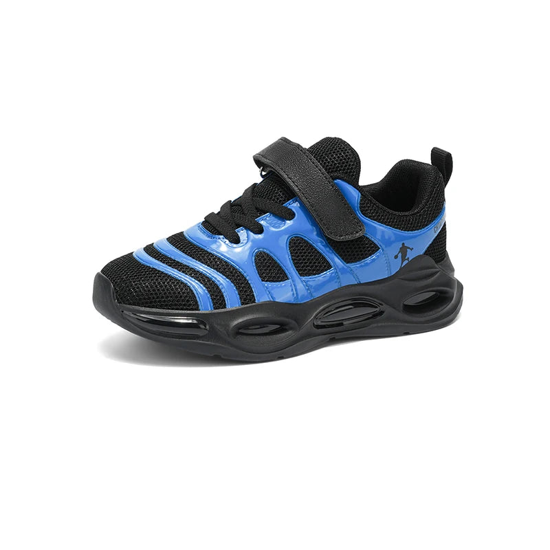 Childrens Sneakers Black Mesh Breathable Comfortable Boys Girls Fashion Casual Shoes Outdoor Soft Elastic Walking Tennis Shoes