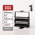 Built-in Height Adjustable Shoe Cabinet Closet Space Saving 360° Rotating Shoe Rack, Multi-layer Shoe Holder Storage Organizer