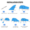 WESTTUNE Beach Tent Shade Canopy Wind-Powered Portable | SAMAG