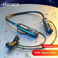 EARDECO 120 Hours Playback Wireless Headphones with Microphone Bluetooth Earphone Headphone Bass Phone Neckband Earphones Stereo