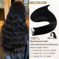 Full Shine Tape In Hair Extensions Human Hair 100% Remy Natural Human Hair Seamless Skin Weft Seamless Color Glue For Women