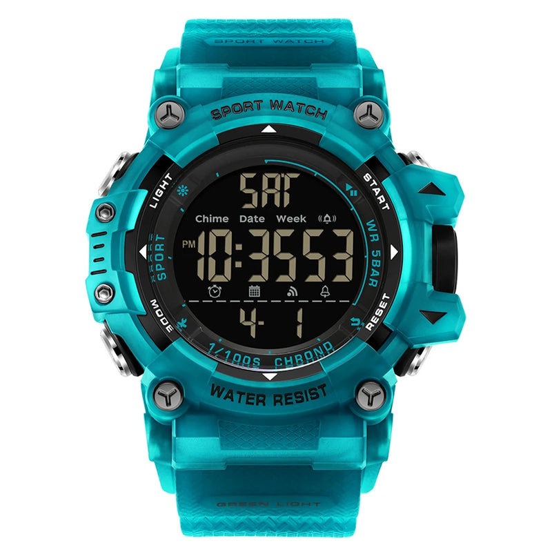 SANDA Fashion New Men Watch LED Digital Waterproof Clock Military Sports Multifunction Chronograph - Visuel 14 | SAMAG
