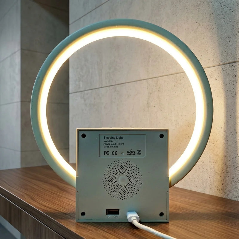 Digital Alarm Clock with Sunrise Simulation Wakeup Light Bluetooth Speaker And White Noise Machine for Bedroom Office Desk