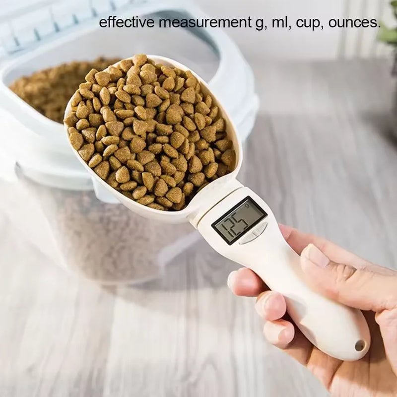 Household pet electronic measuring spoon scale 800g handle spoon scale nutrition scale mini complementary dog food feeding scale
