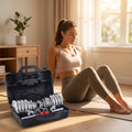 Dumbbell Set with Storage Case Chrome-Plated with Weights | SAMAG