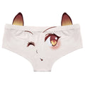 Qisin Cartoon Cotton Girlys Underwear Sexy Comfortable Low Waist Seamless Panties Cat Ears Kawaii Student Briefs Lingerie