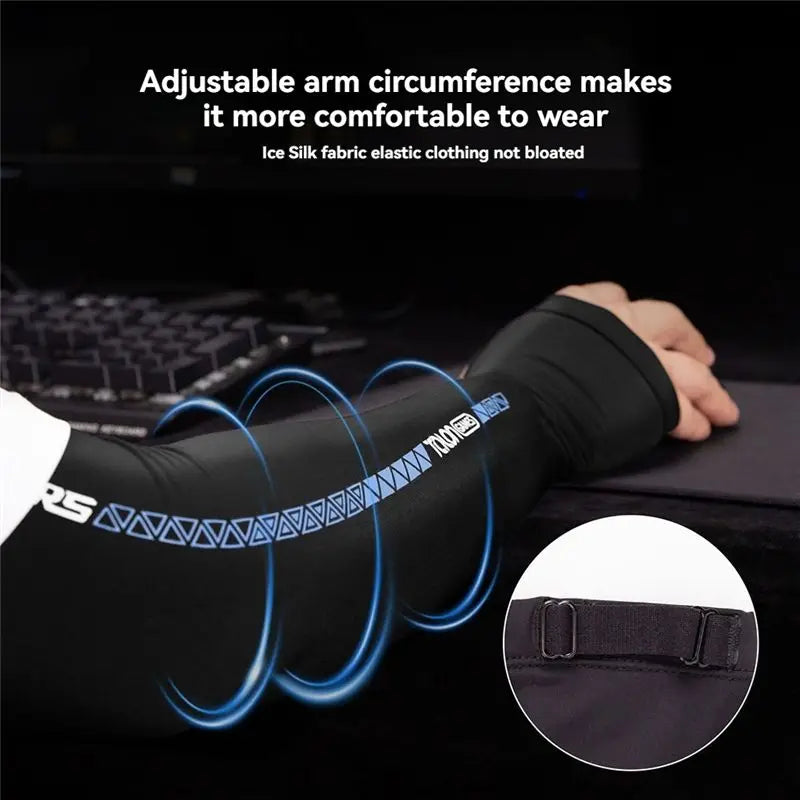 Esports Sleeve For Gamers Reduces Friction, Absorbs Sweat, Cooling Effect With Thumbholes For Extended Gaming Sessions L