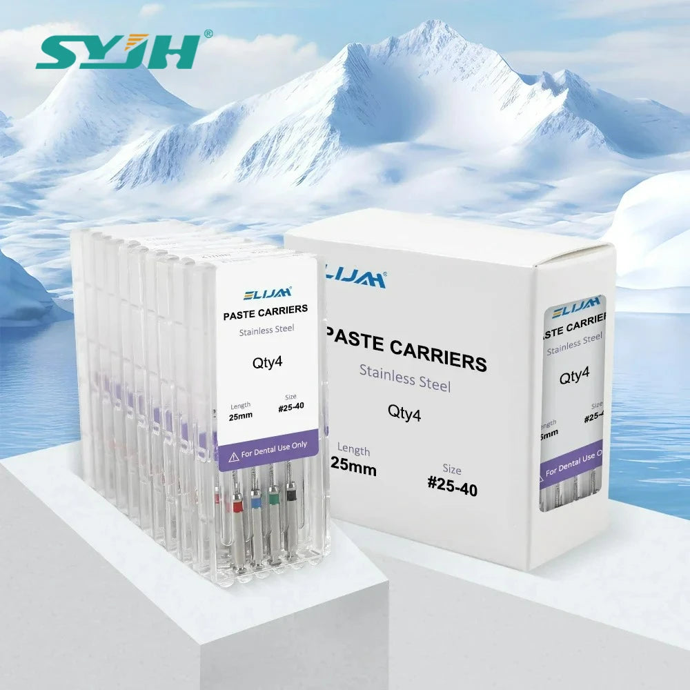 40Pcs Dental Rotary Paste Carriers Lentulo 25mm #25-40 Dental Stainless Steel Endodontics Root Canal Files Dentistry Instruments