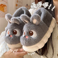 Women's Cotton Slippers Winter Indoor Home Warm and Velvet Household Parent-Child Wool Cotton Shoes Women Wear Outside Winter