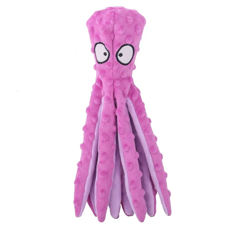 Soft Plush Dog Squeaky Toy Bite Resistant Molar Chew Doll Interactive Sound Pet Toy Puppy Anxiety Relief Boredom Relief Companio
