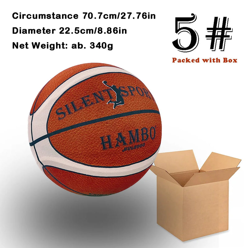 Mute Bouncing Basketball W/ Cover Men Size 7#(29.6in) | SAMAG