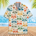 Dragon Print Aloha Shirt Men Women Bold Golden Graphic | SAMAG