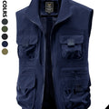 Men's Casual Work Vest, Windproof and Heat-Retaining, Suitable for Daily Commuting, Outdoor Travel, Workwear Matching, Layering at Home, Street Style, Short Trips