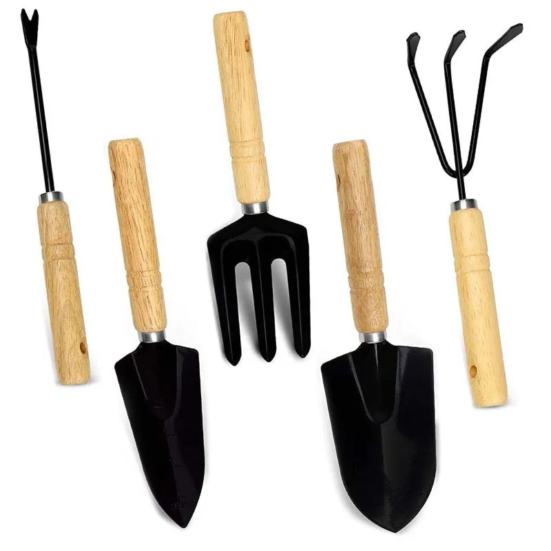 9 Piece Outdoor Garden Tool Kit Set Scissors Included Gift for Gardeners Durable Stainless Steel with Ergonomic Handles