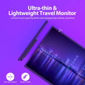 DLN 21.5 inch Portable Monitor 1080P 100Hz 72% sRGB USB C HDMI HDR Plug Stand IPS Screen Extender For Wins & Mac, Gaming
