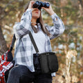 Compact Outdoor Binoculars Shoulder Bag Crossbody Camera Organizer with Wear-Resistant Adjustable Straps for Easy Carry