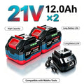 21V New model, high compatibility.for Makita  21V 12.0Ah Replacement Lithium Ion Battery Compatible With Cordless Power Tools